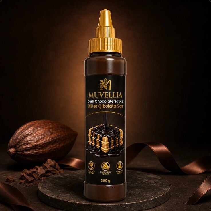 Muvellia Bitter Çikolata Sos 300gr