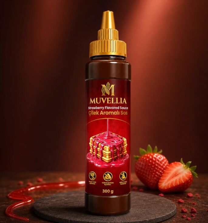 Muvellia Çilek Aromalı Sos 300gr
