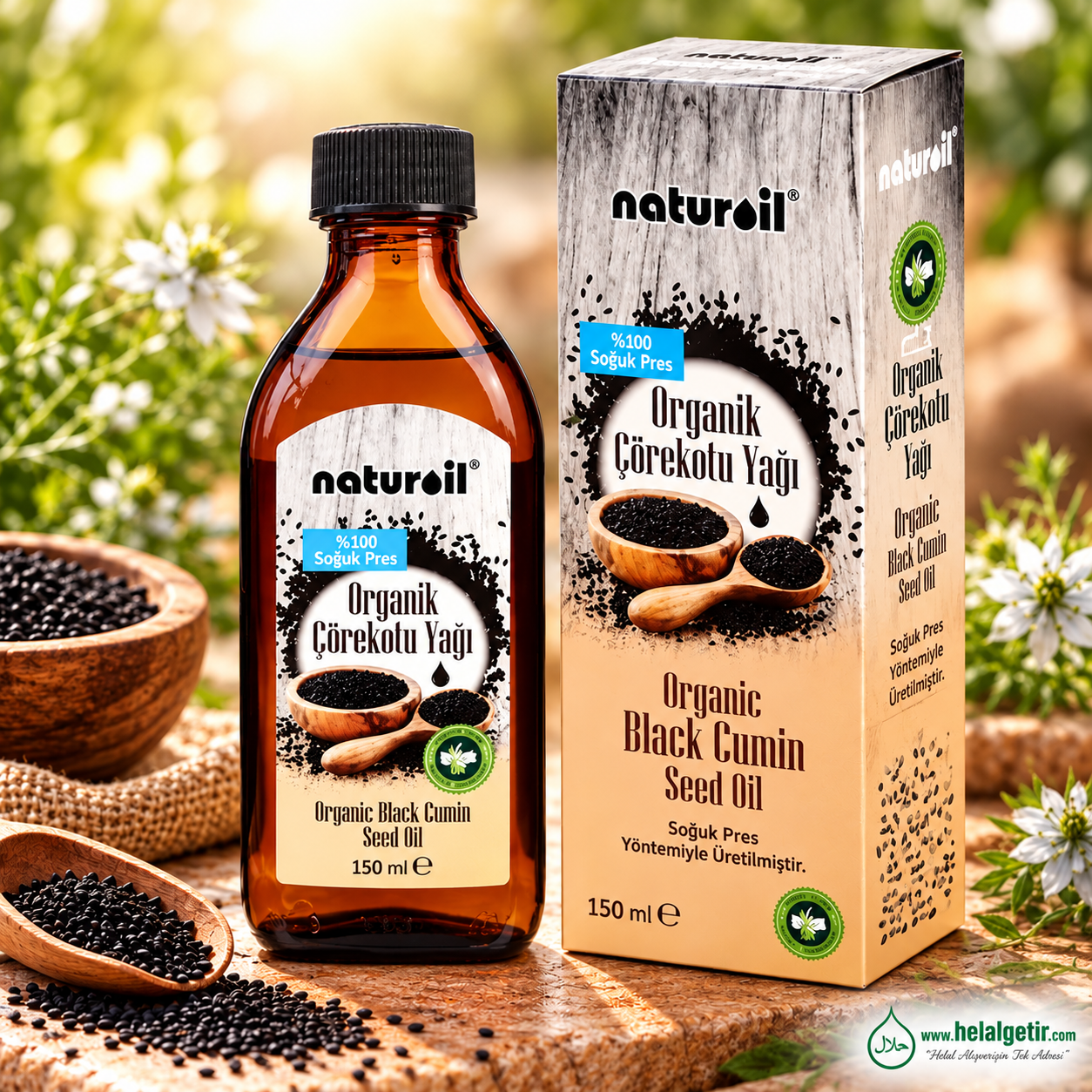 Naturoil Organik Çörekotu Yağı 150 ml