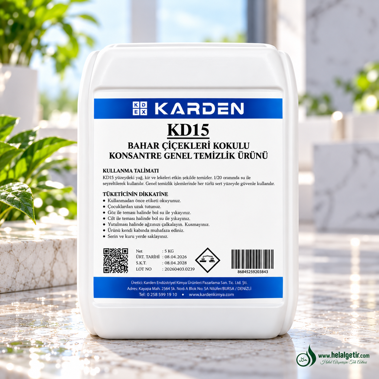 Karden Bahar Çiçekleri Genel Temizleyici 5 Lt