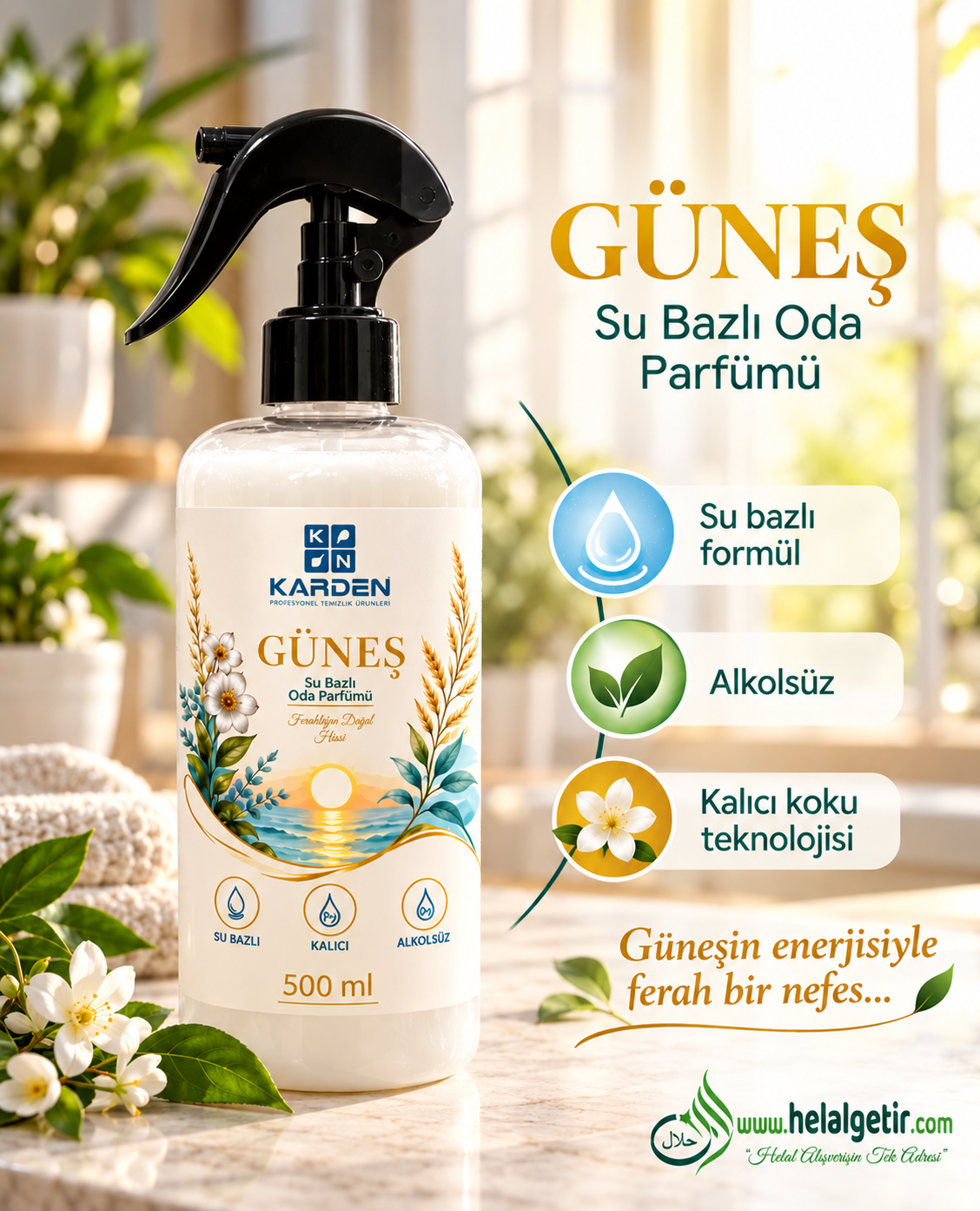 Karden Güneş Su Bazlı Sıvı Sabun 500ml