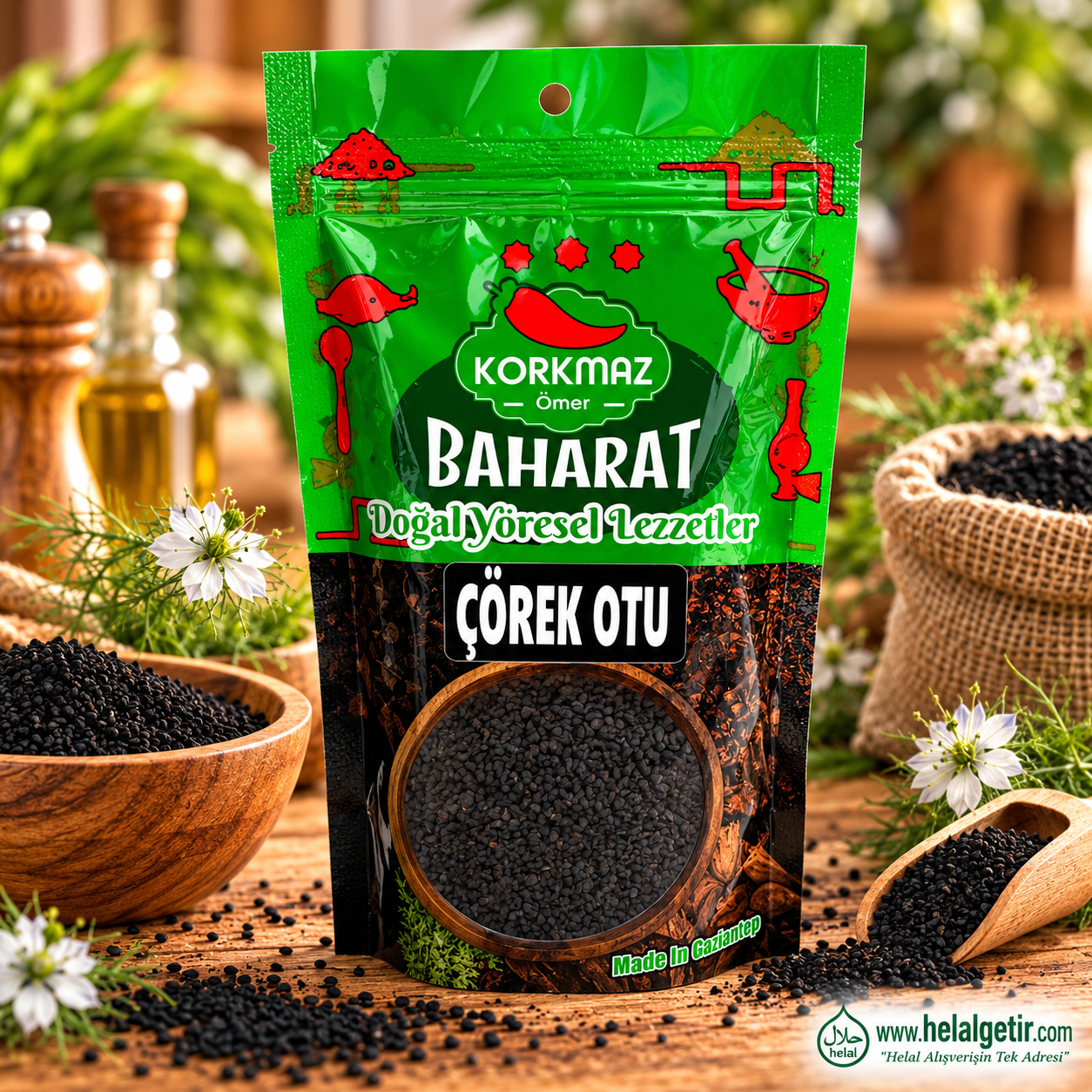 Korkmaz Baharat Tane Çörekotu 250gr