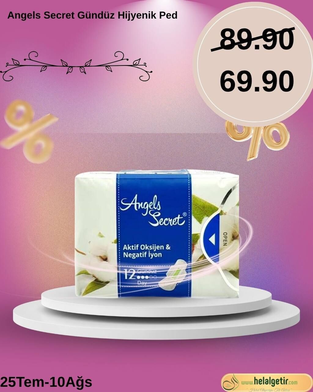 Angels Secret Gündüz Hijyenik Ped