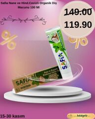 Safia Nane ve Hind.Cevizli Organik Diş Macunu 100 Ml