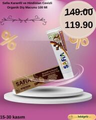 Safia Karanfil ve Hindistan Cevizli Organik Diş Macunu 100 Ml