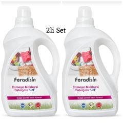 Feradisin Bitkisel Jel Çamaşır Makinesi Deterjanı 2lt * 2li Set
