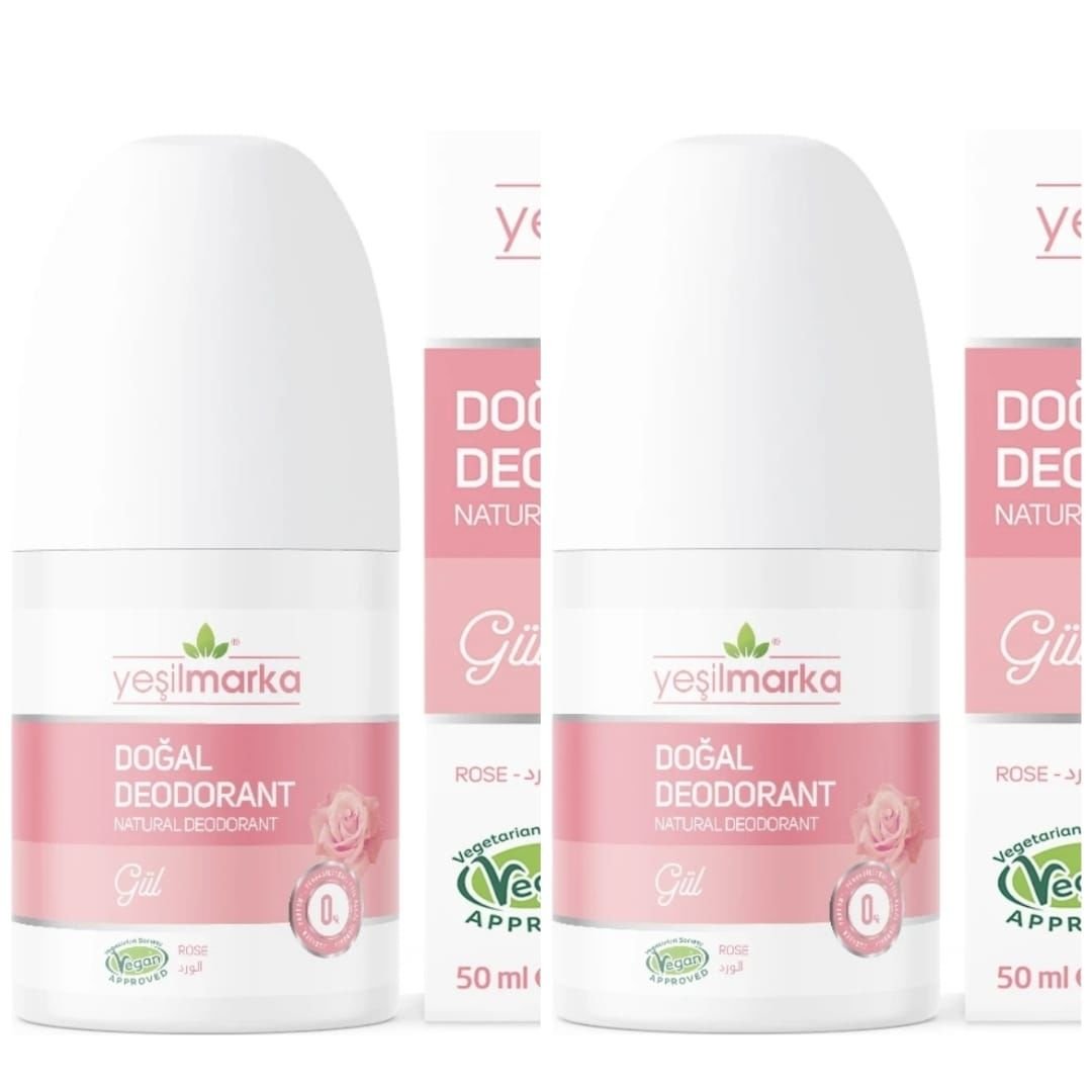 Yeşilmarka Doğal Deodorant – Gül 50ml* 2li Set