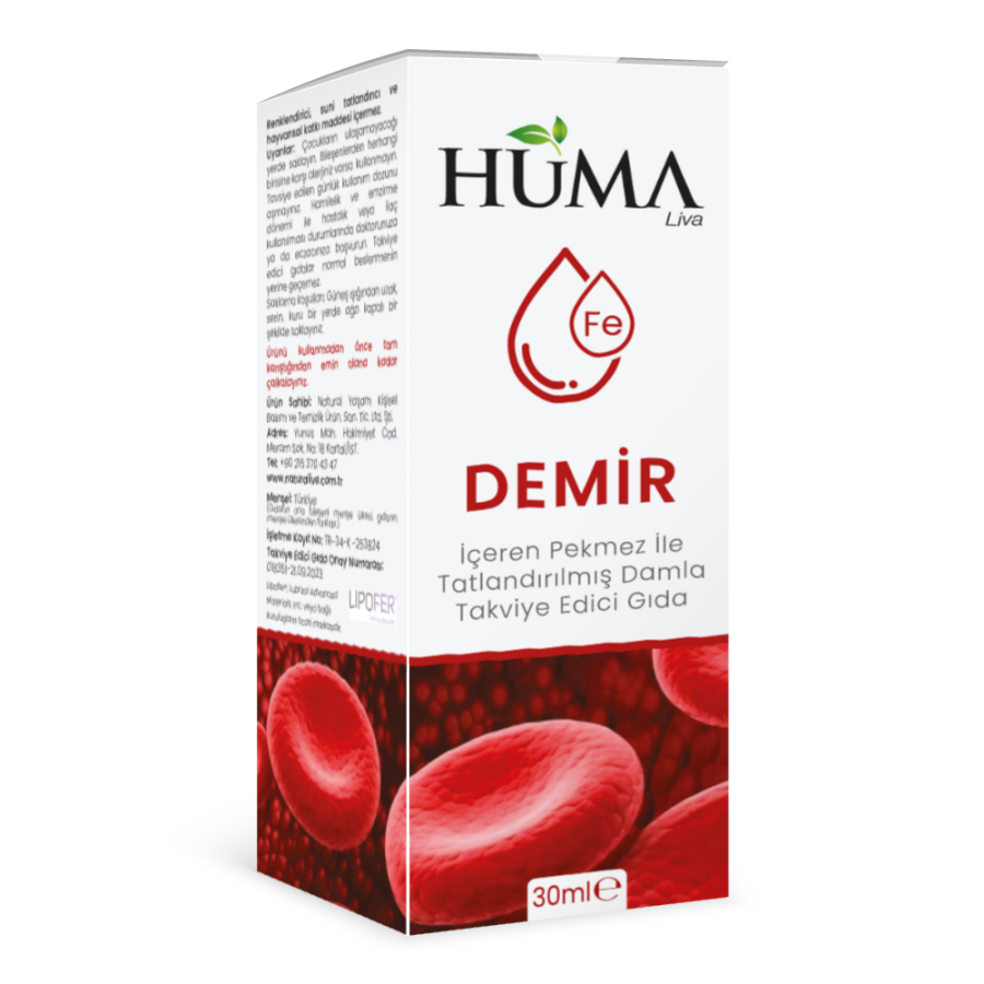Huma Liva Pekmezli Demir Damla (MİKROENKAPSÜLE) 30 ML