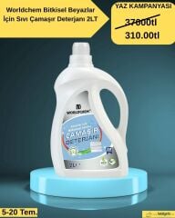 Worldchem Bitkisel Beyazlar İçin Sıvı Çamaşır Deterjanı 2LT