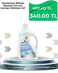 Worldchem Bitkisel Beyazlar İçin Sıvı Çamaşır Deterjanı 2LT