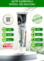Organicadent Aktif Karbonlu Doğal Diş Macunu 105gr*3lü set