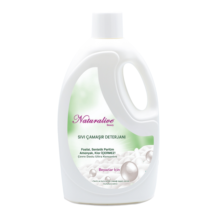 Naturalive Beyazlar İçin Çamaşır Makinesi Deterjanı 2.5lt