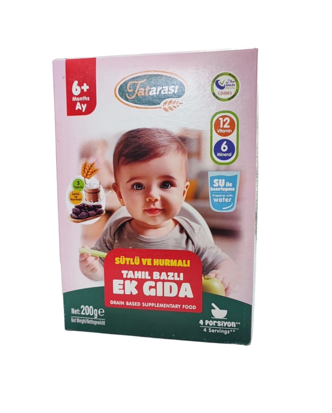 Tatarası 5 Tahıllı Sütlü Hurmalı Ek Gıda 200gr