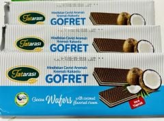 Tatarası Hindistan Cevizi Kakao Kremalı Gofret 140gr 3lü Set