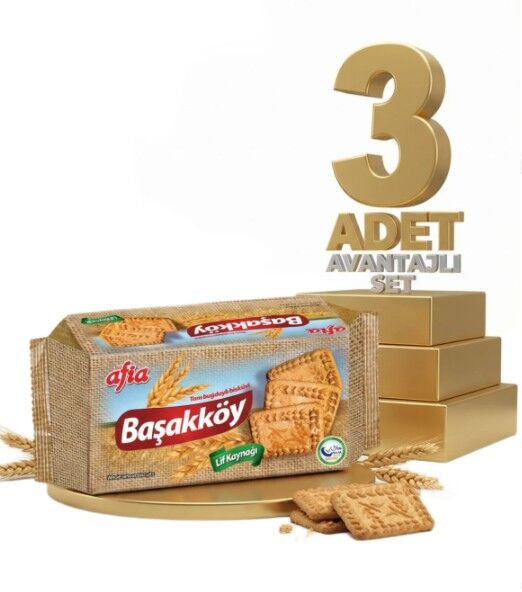 Afia Başakköy Tam Buğdaylı Bisküvi 110 Gr 3lü set
