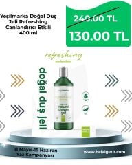 Yeşilmarka Doğal Duş Jeli Refreshing Canlandırıcı Etkili 400 ml