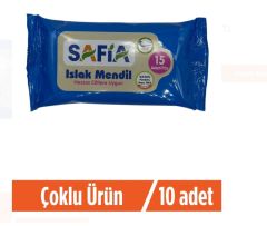 Safia Cep Islak Mendil 10lu Set