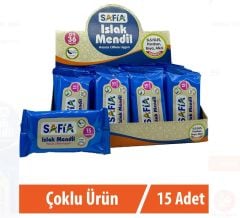 Safia Cep Islak Mendil 15li Set