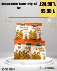 Tatarası Badem Kraker 120gr 5li Set
