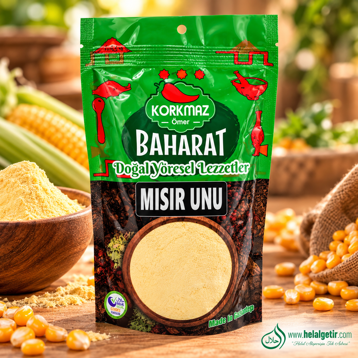 Korkmaz Baharat Mısır Unu 150gr