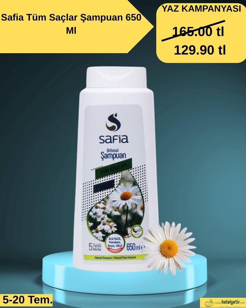 Safia Tüm Saçlar İçin Şampuan 650ML