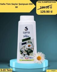 Safia Tüm Saçlar İçin Şampuan 650ML