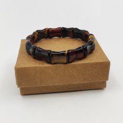 Kemik Kesim Kaplangözü Taşı Doğal Taş Bileklik -107