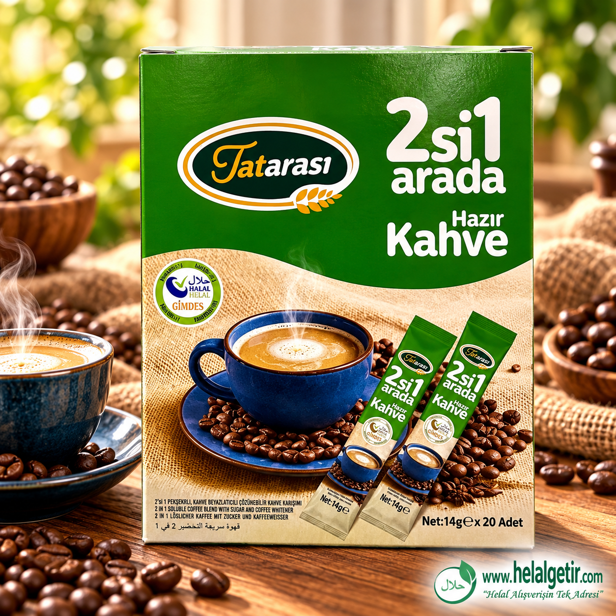 Tatarası 2/1 Kahve 14gr 20li Kutu