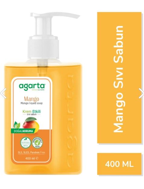 Agarta Doğal Mango Sıvı Sabun 400 ml