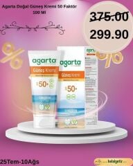 Agarta Doğal Güneş Kremi 50 Faktör 100 Ml