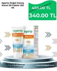 Agarta Doğal Güneş Kremi 50 Faktör 100 Ml