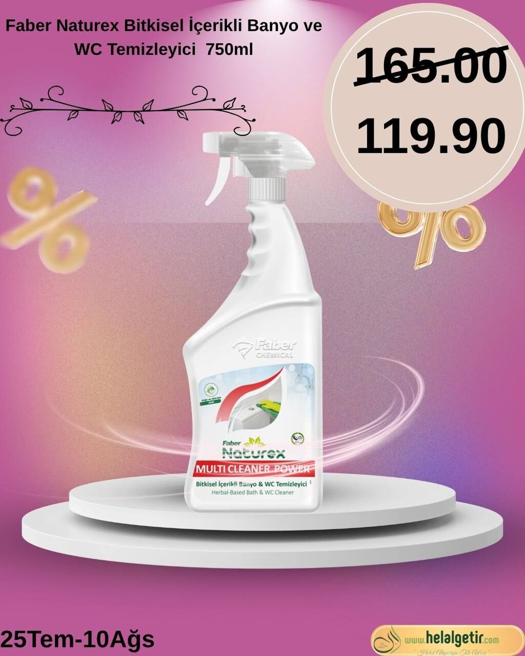 Faber Naturex Banyo Wc Temizleyici 750ml