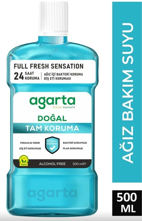 Agarta Ağız Bakım Suyu Tam Koruma Alkolsüz 500 Ml