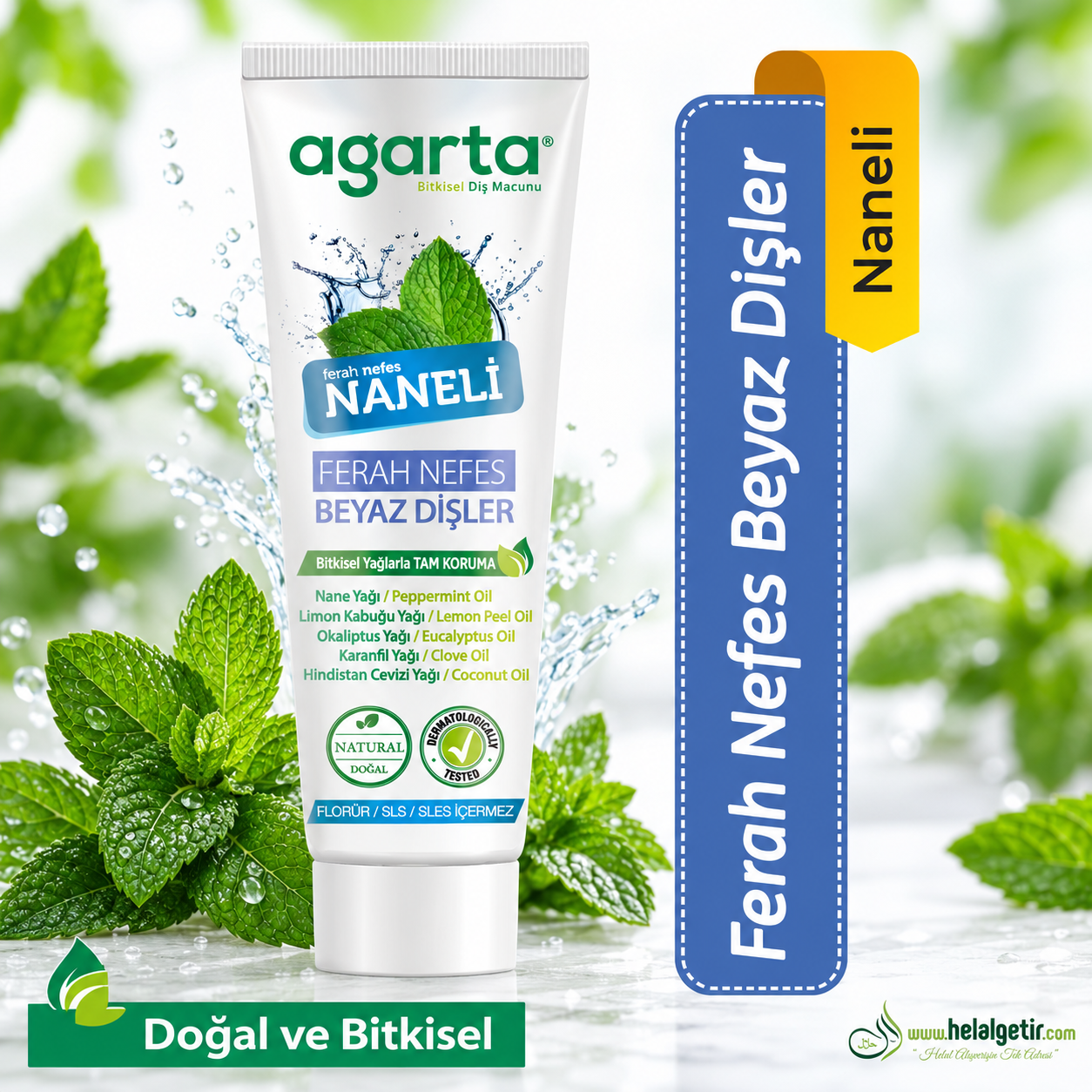 Agarta Doğal Naneli Diş Macunu 100 ml/130 Gr
