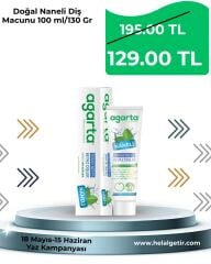 Agarta Doğal Naneli Diş Macunu 100 ml/130 Gr