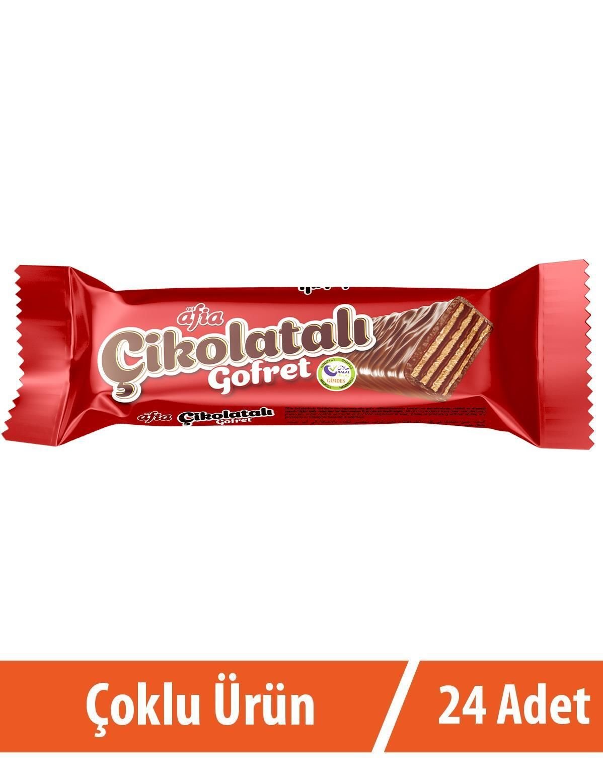 Afia Çikolatalı Sütlü Gofret 24x35 Gr