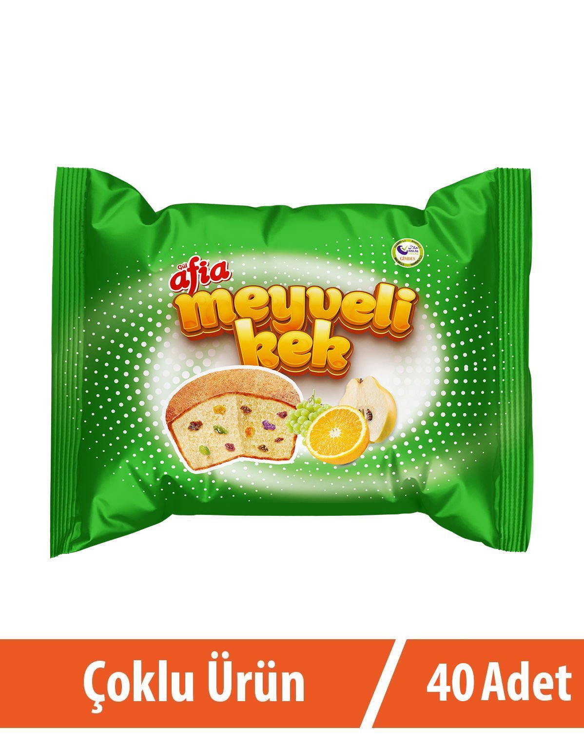 Afia Meyveli Kek 40*40 Gr