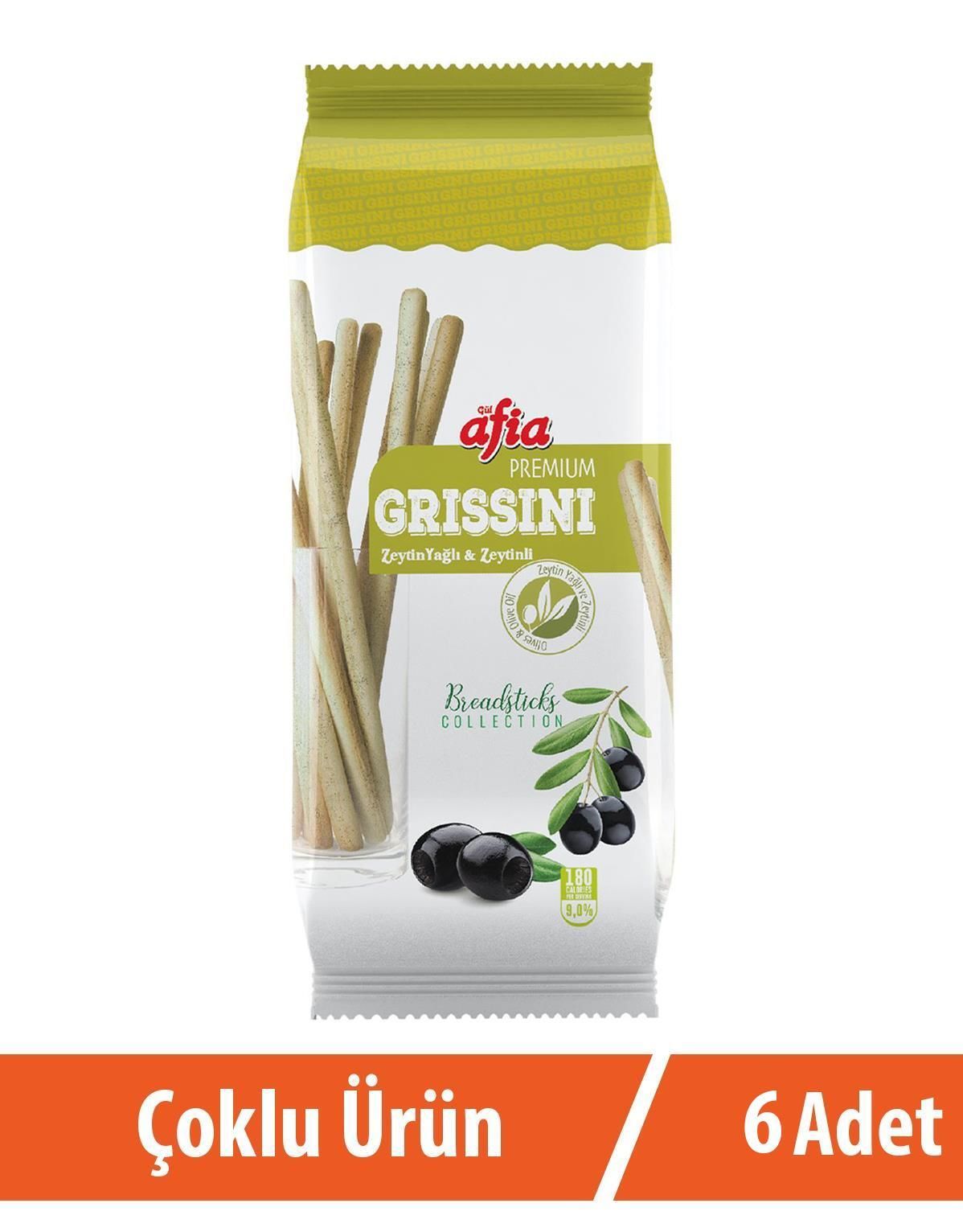 Afia Grissini Zeytinli 6x60 Gr